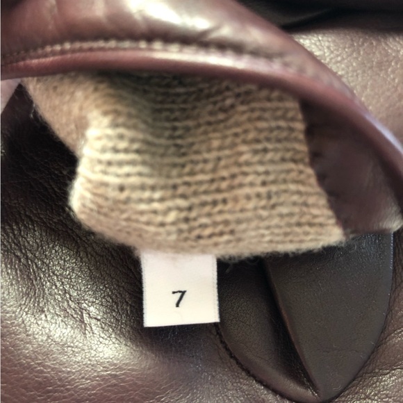 Nwot Coach Oxblood Butter Soft Leather Gloves Size 7 - Picture 6 of 14